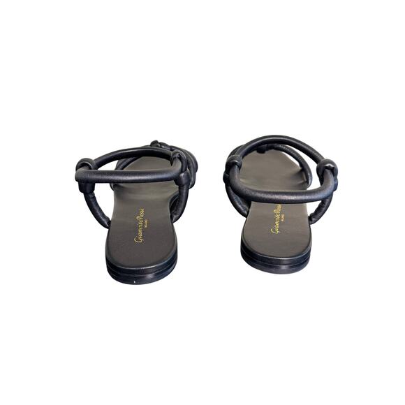 Gianvito Rossi NIB Juno 05 Flat Sandals in Black Size 39 - Picture 7 of 10